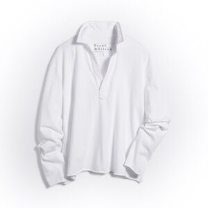 Frank & Eileen Patrick Popover Henley top in white size small